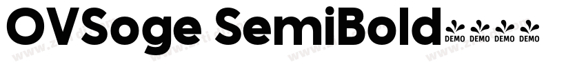 OVSoge SemiBold字体转换